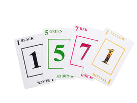 57 Cards blue back bird deck enhances visibility during gameplay.