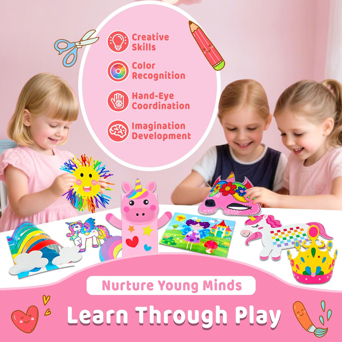 7july 3d paper rainbow craft sparks whimsy and imagination during activities.