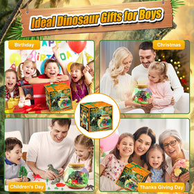 7july Dinosaur Terrarium Kit encourages creativity through play.