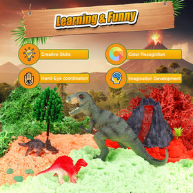 7july Dinosaur Terrarium Kit sands and rocks for detailed scenery.