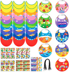 80UncleKimby summer visor hat kit with 30 felt visors for creative play