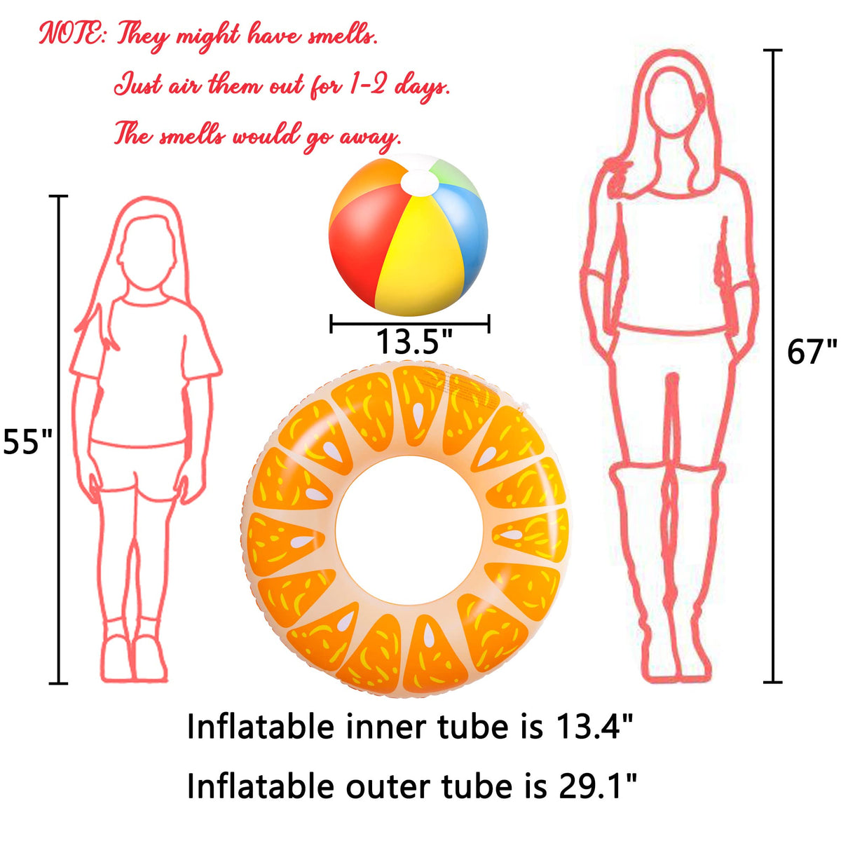 90shine beach ball 13.5-inch bright sphere for beach day fun