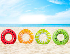 90shine deflate for compact storage after poolside fun