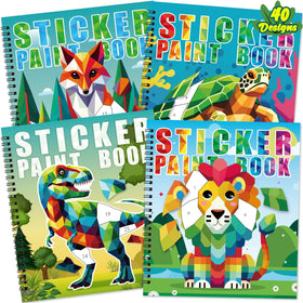 90shine dinosaur sticker book cover highlighting vibrant patterns for creativity