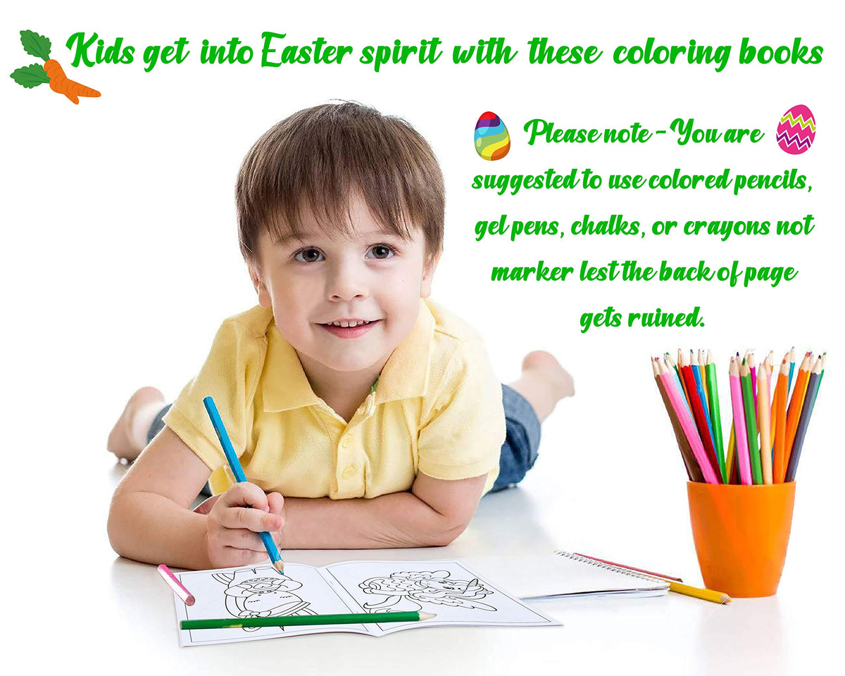 90shine Easter coloring books encourage focus and fine motor skills