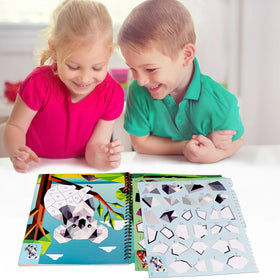 90shine kids enjoy hands-on activity using sticker books