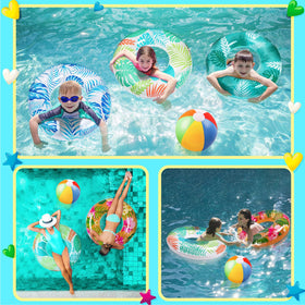 90shine luau ring pool float with sunset flair for water fun