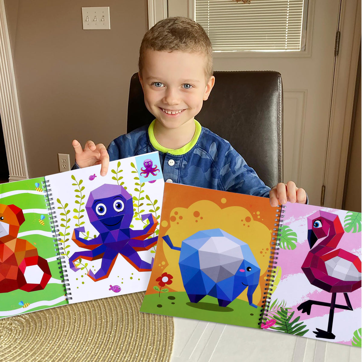 90shine octopus sticker pages inspire focus and careful sticker placement.