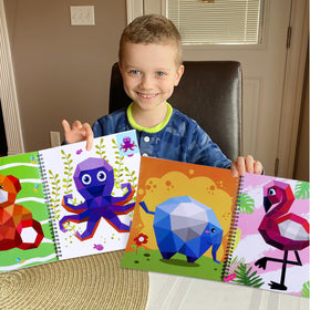 90shine octopus sticker pages inspire focus and careful sticker placement.