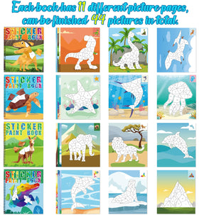 90shine sticker books measure 8.4 by 9.4 inches for comfortable handling and display.