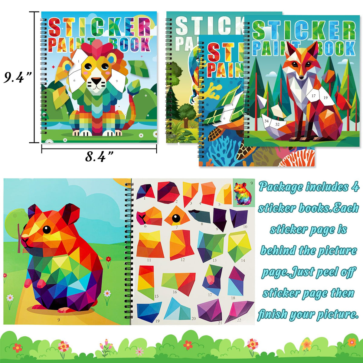 90shine ten-picture pages per book organized for complete activity sets