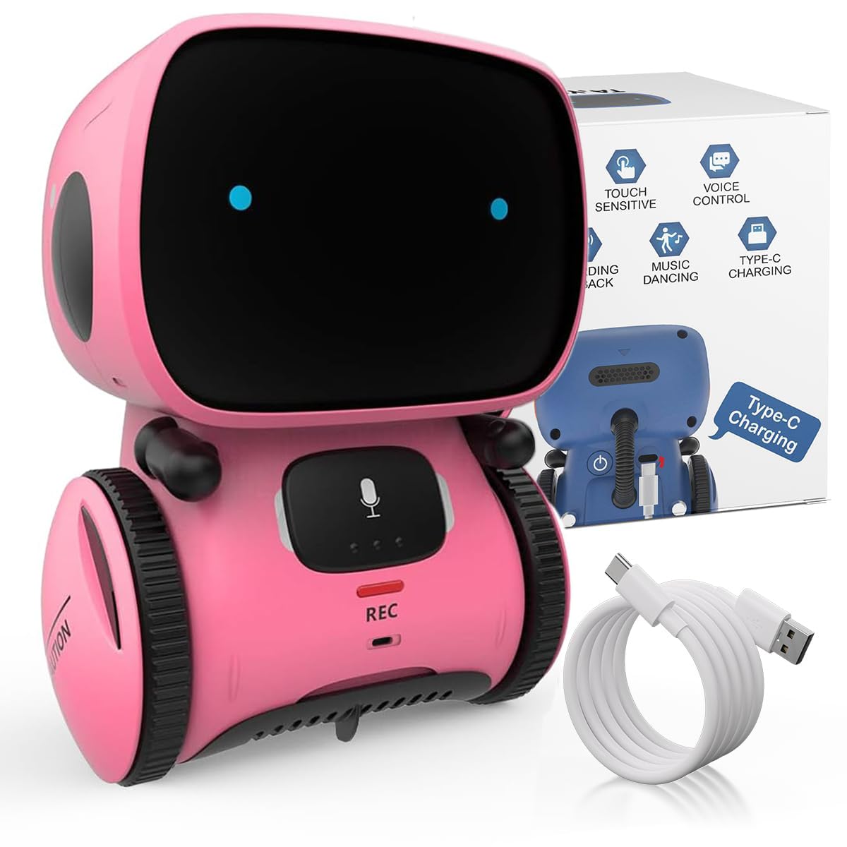 98K robot toy front view shows a friendly design for kids' playtime