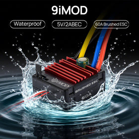 9imod 2-3s LiPo compatibility on the WP1060 ESC enables flexible power options.