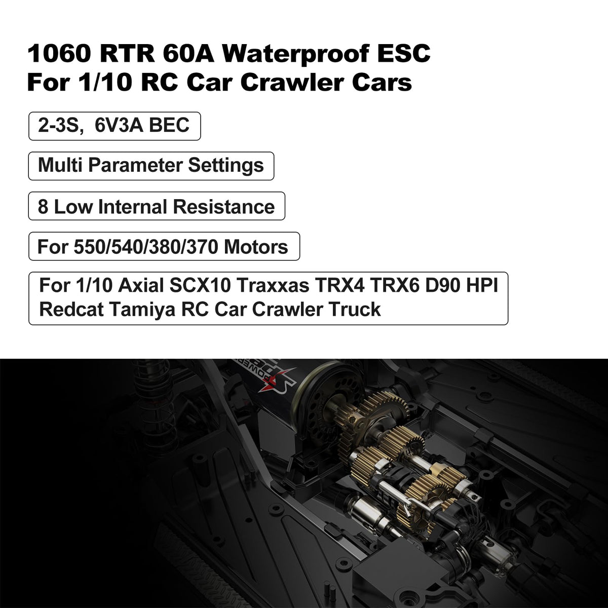 9IMOD WP1060 ESC in action boosts off-road control and reliability