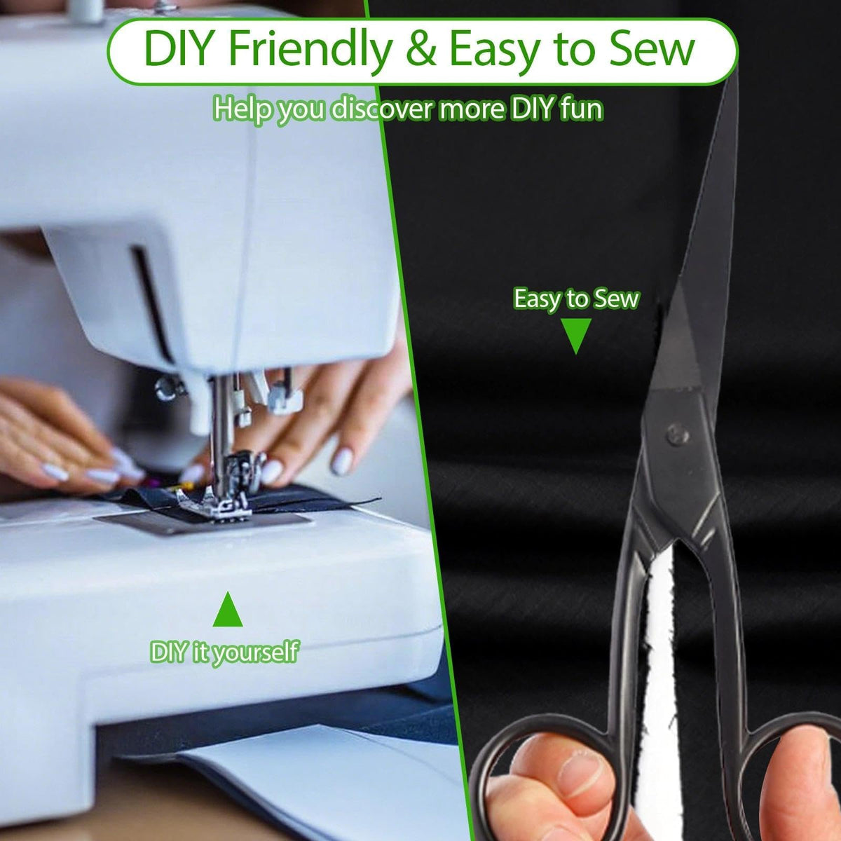 9KM DWLIFE easy-sew ripstop fabric close-up showing simple stitching for DIY projects.