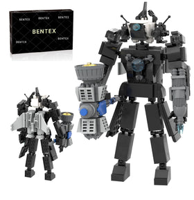 Bentex Titan Cameraman figure assembly showing precise joints for satisfying building sessions.