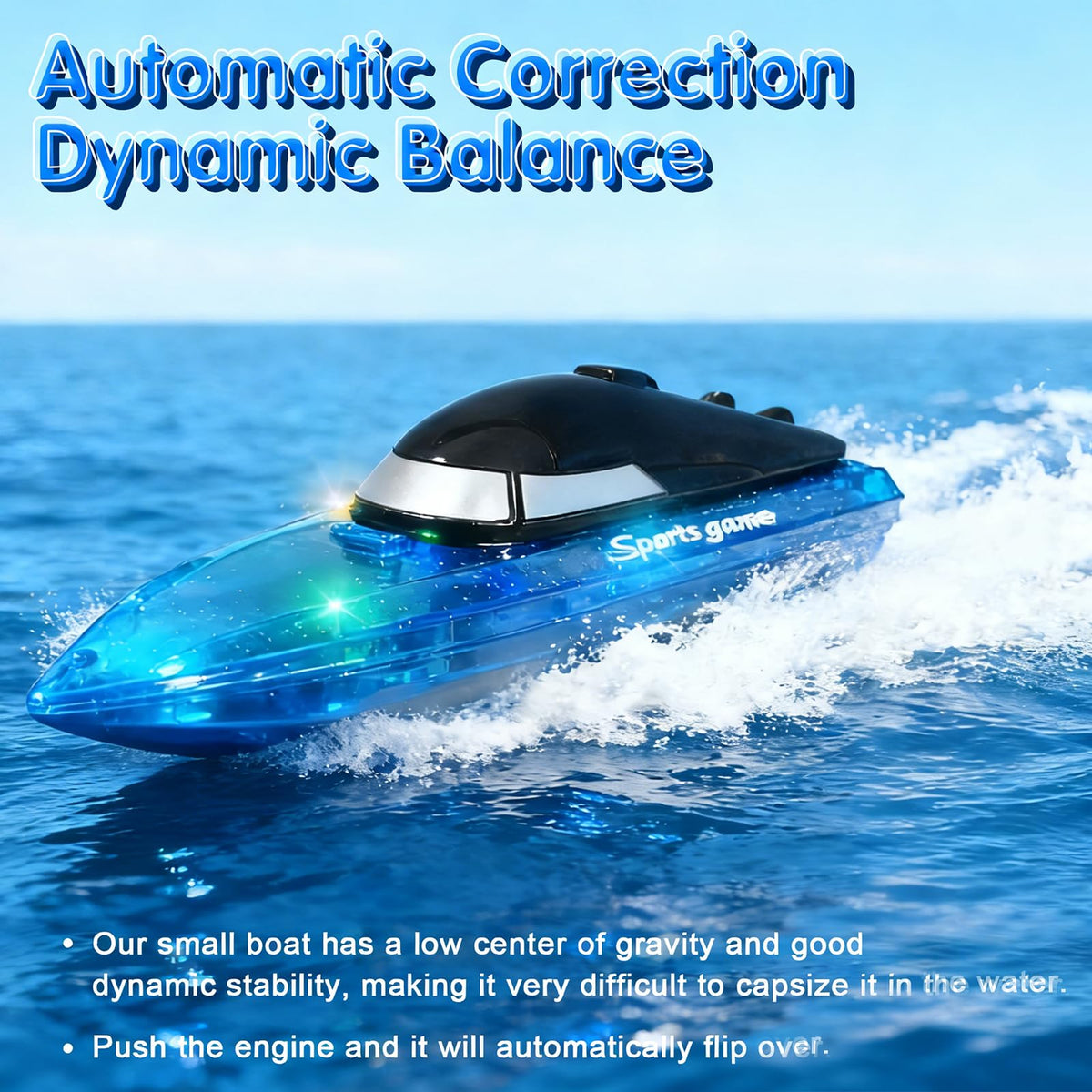 Lechonix RC Boat rechargeable battery enables long play sessions