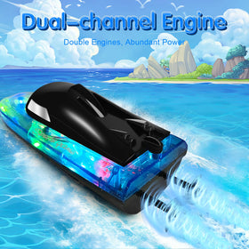 Lechonix RC Boat waterproof battery compartment protects electronics