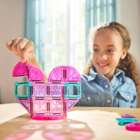 Magna-Tiles microMAGS arch windows add charm to kid-friendly constructions.