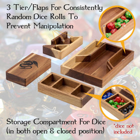 Tapeera acacia wood construction adds elegant detail to game nights.