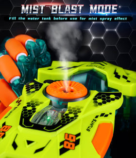 A ALPHA gesture-watch control enables quick commands during play.