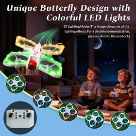 A ALPHA kid-friendly design with propeller guards for safe indoor play.