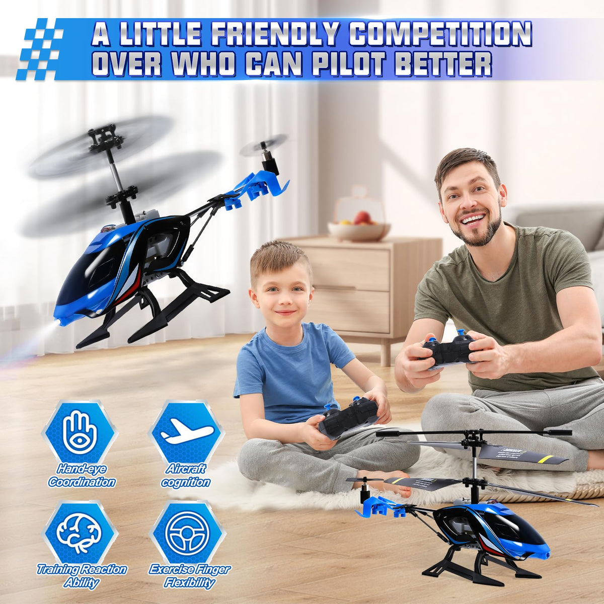 A ALPHA beginner-friendly rotor with gyroscopic stabilization for smooth control