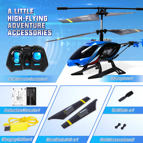 A ALPHA educational toy helicopter teaches responsibility through charging and timing