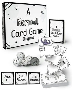 A Normal Card Game Original Edition box front showing portable design