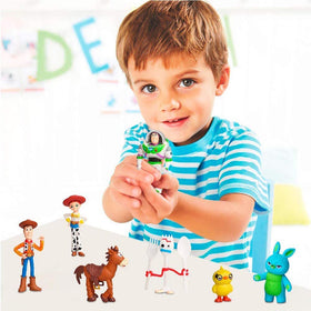 AAAAA Toy Story cake toppers multicolor display for celebrations.