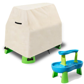 Aacabo kids water table cover outdoors protecting against rain and debris.