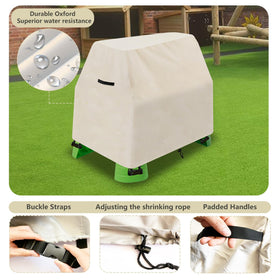 Aacabo water-table cover showing sturdy 420D fabric and reinforced seams.