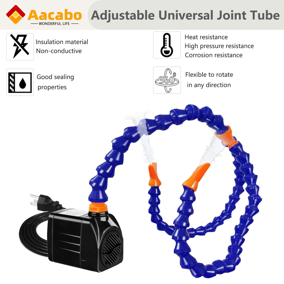 Aacabo tool-free setup enables quick installation.