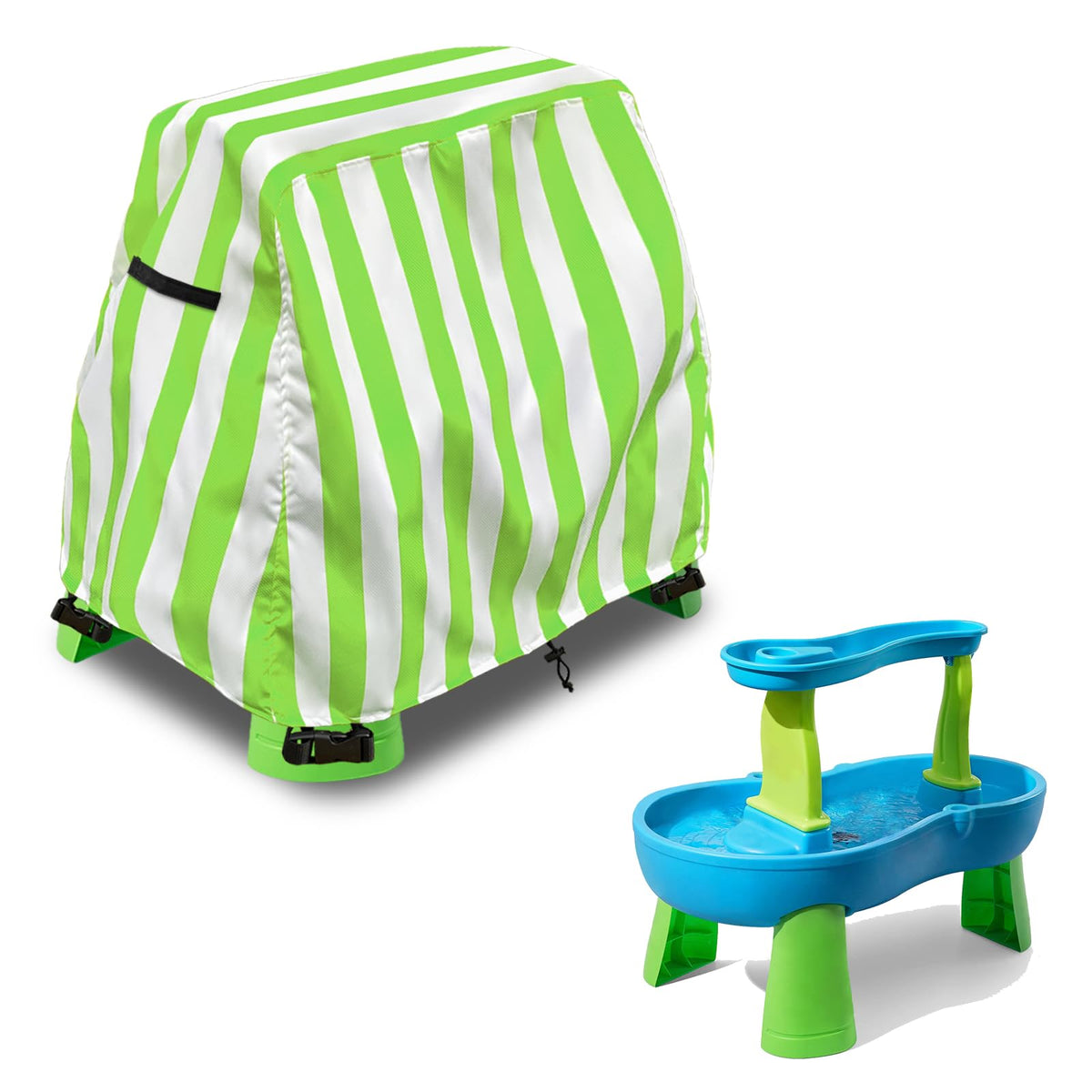 Aacabo water table cover with durable oxford fabric protecting outdoor toys