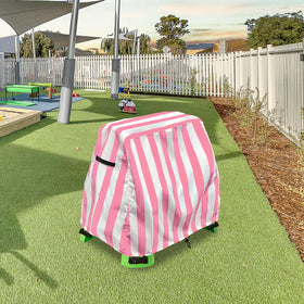 Aacabo cover on a table suitable for indoor and outdoor use.