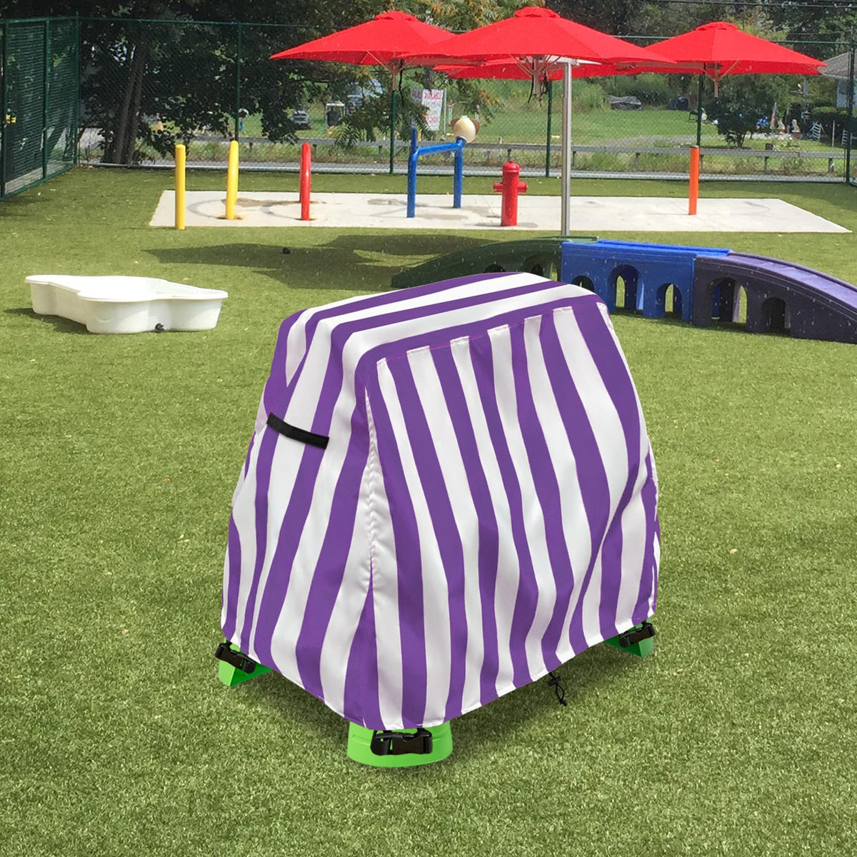 Suitable for indoor and outdoor use with easy on-off.