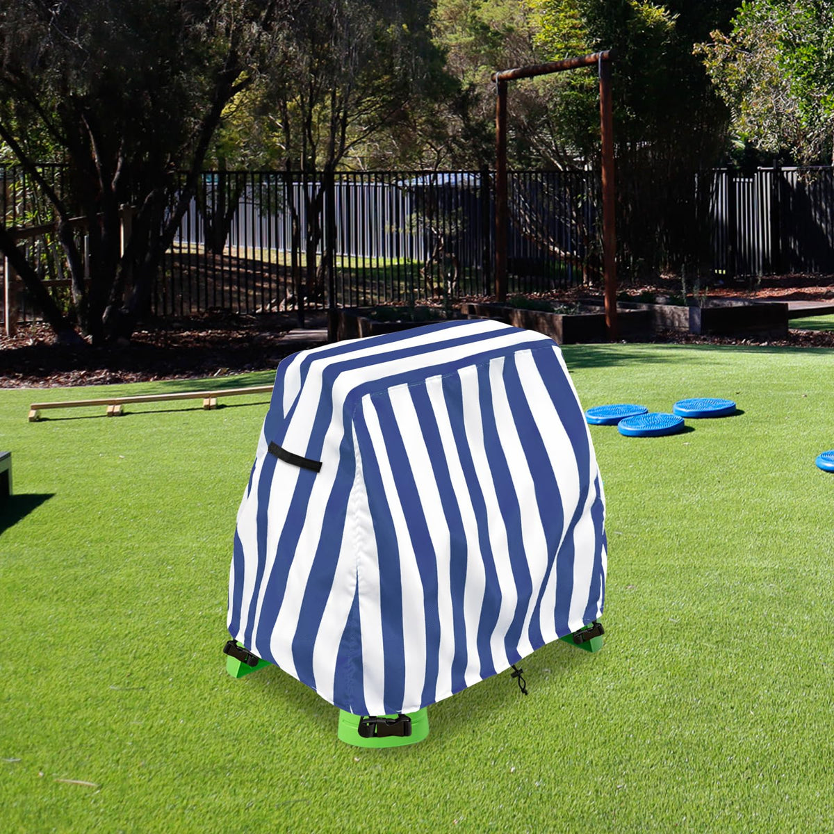 Aacabo water table cover ready for outdoor storage and continued play