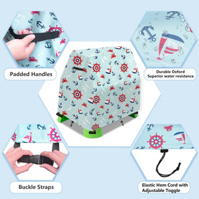 Aacabo water table cover over splash pond keeping toys clean.