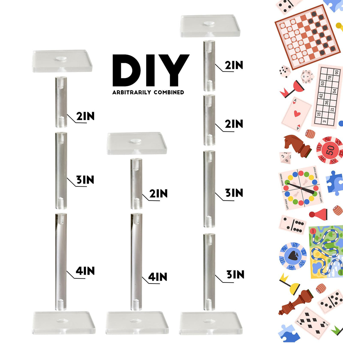 AAiphuwew Combat Risers ideal for displaying flying miniatures during play