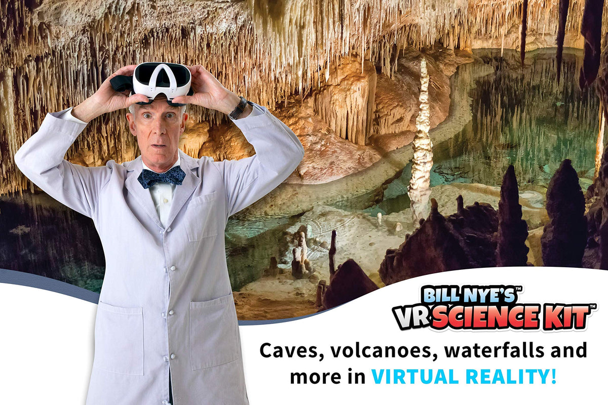 The Bill Nye step-by-step AR videos demonstrate guided at-home experiments