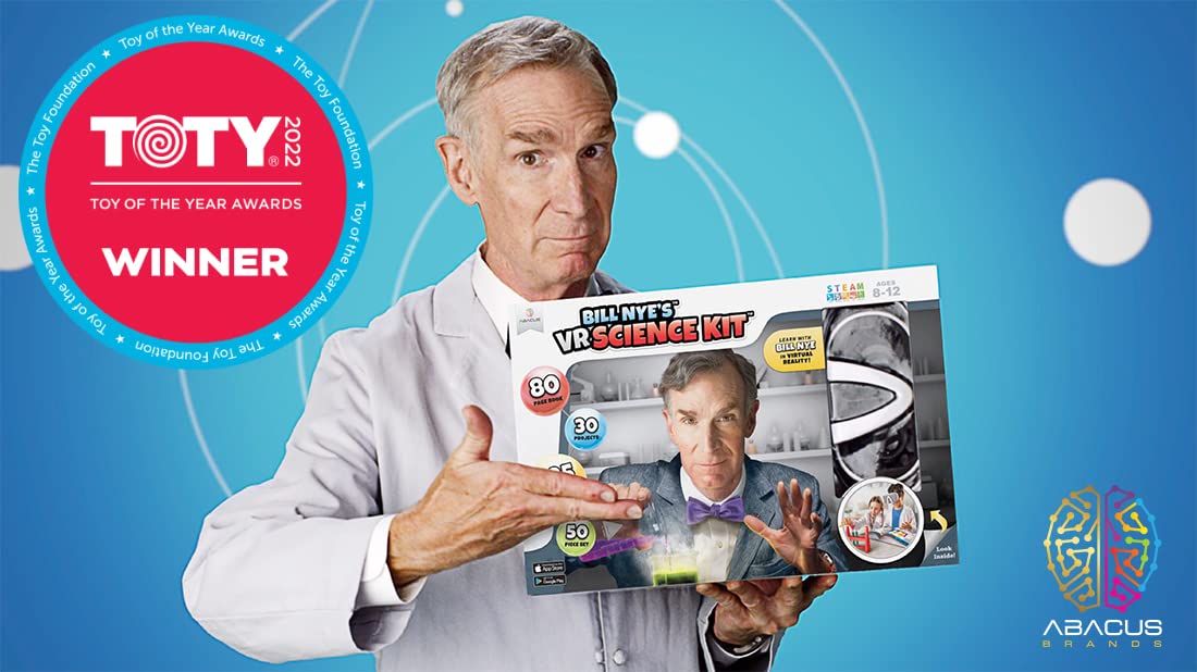 Abacus Brands Bill Nye VR goggles displayed for hands-free, engaging experiments
