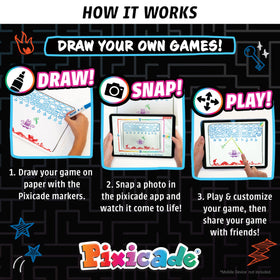 Abacus Pixicade mobile studio lets kids design and share custom levels on the go.