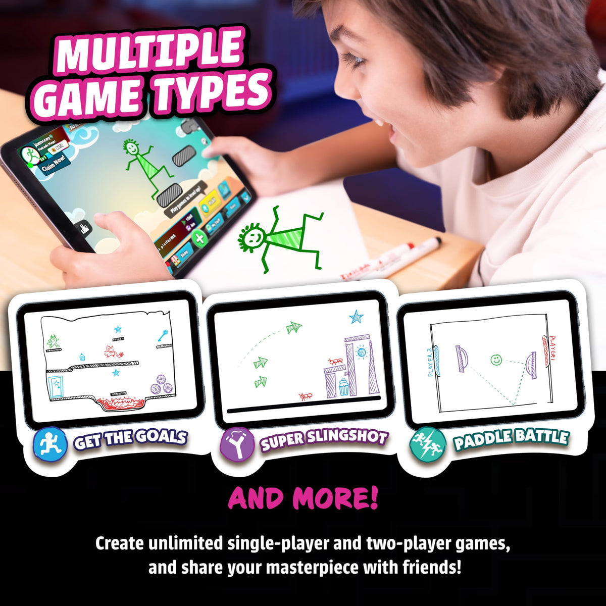 Abacus Pixicade+ animated-gameplay: characters come alive from simple drawings