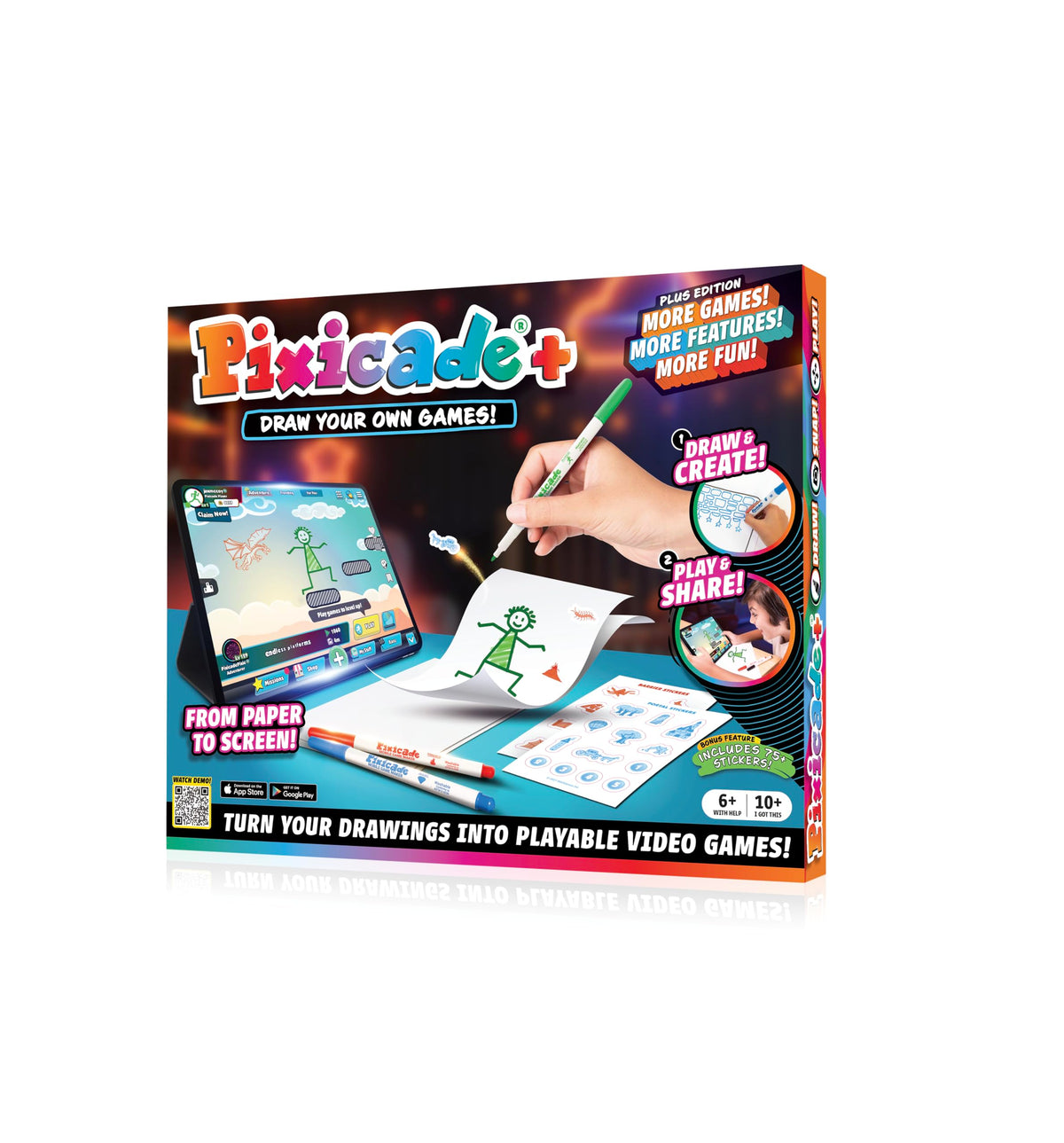 Abacus Pixicade+ doodle to game: turn drawings into playable adventures