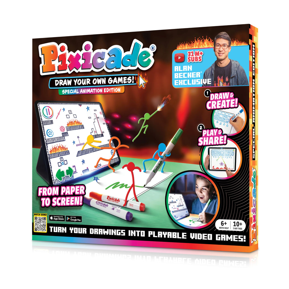 Abacus Pixicade Special Animation Edition: draw and capture to create playable games.