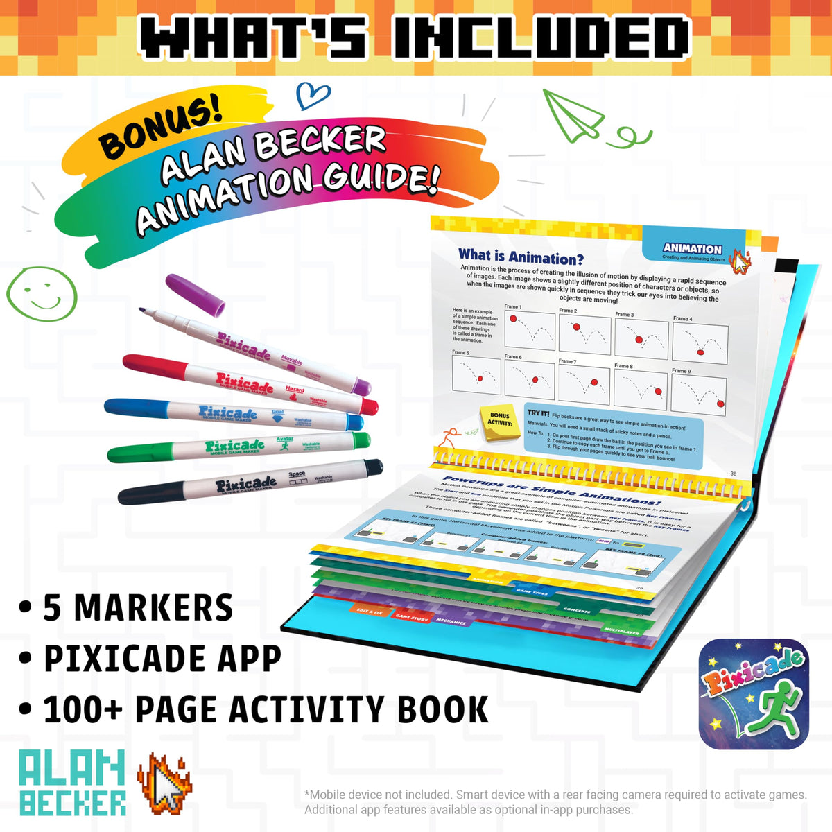 Abacus Pixicade: snap your characters and watch them become interactive games.