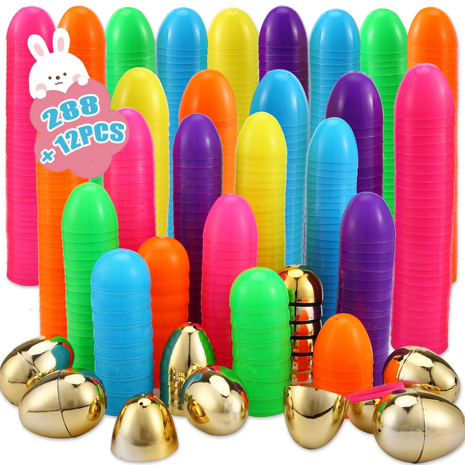 Abakuku 300pc bright-color eggs for vibrant, outdoors-friendly Easter hunts.