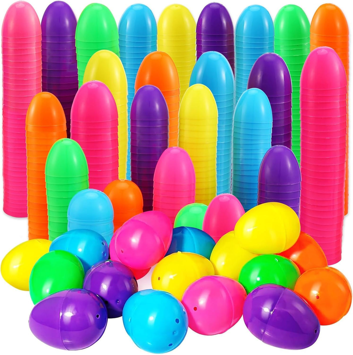 Abakuku Easter eggs in bright colors for outdoor hunts and prizes
