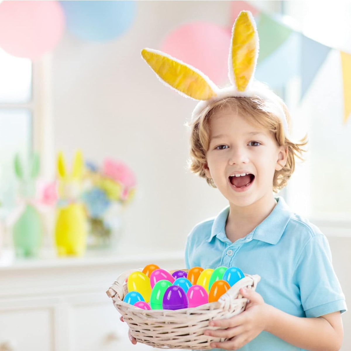 Abakuku durable plastic egg shells for reuse in events