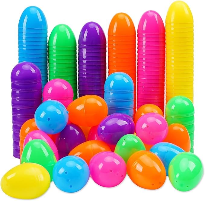 Abakuku Easter eggs in bright colors for large outdoor hunts and decorations